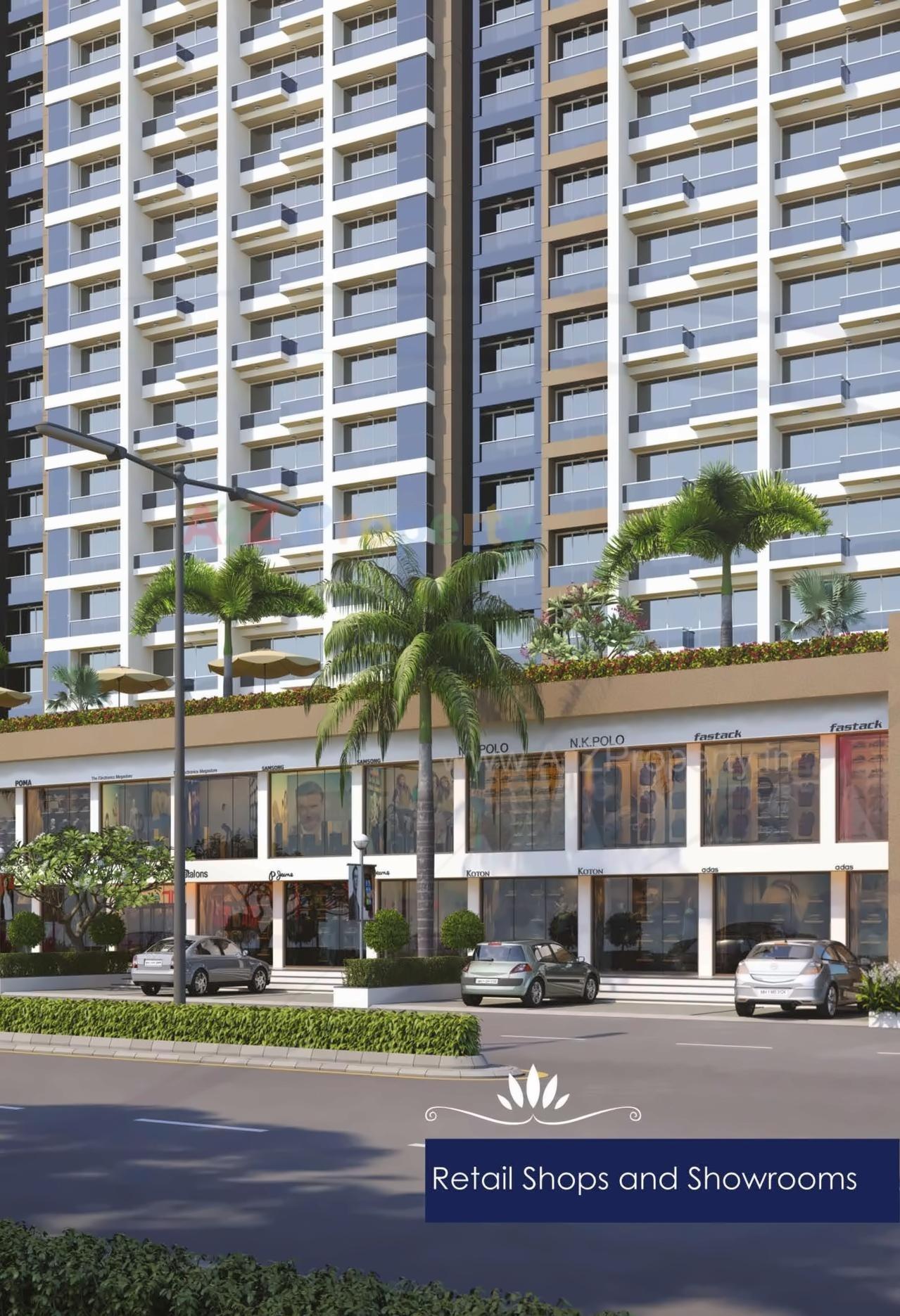 3D Elevation of real estate project Bhagwati Eleganza located at Navi-mumbai-m-corp, Thane, Maharashtra