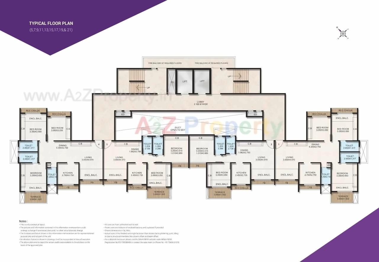 Layout of real estate project Bhagwati Eminence located at Navi-mumbai-m-corp, Thane, Maharashtra
