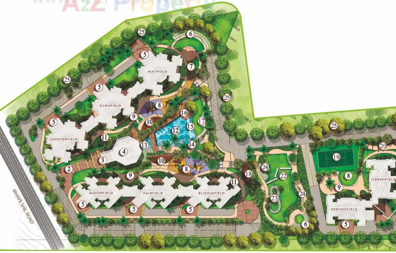 Layout of real estate project Bharat Ecovistas located at Thane-m-corp, Thane, Maharashtra