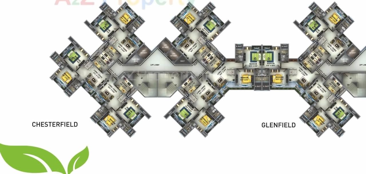 Layout of real estate project Bharat Ecovistas located at Thane-m-corp, Thane, Maharashtra