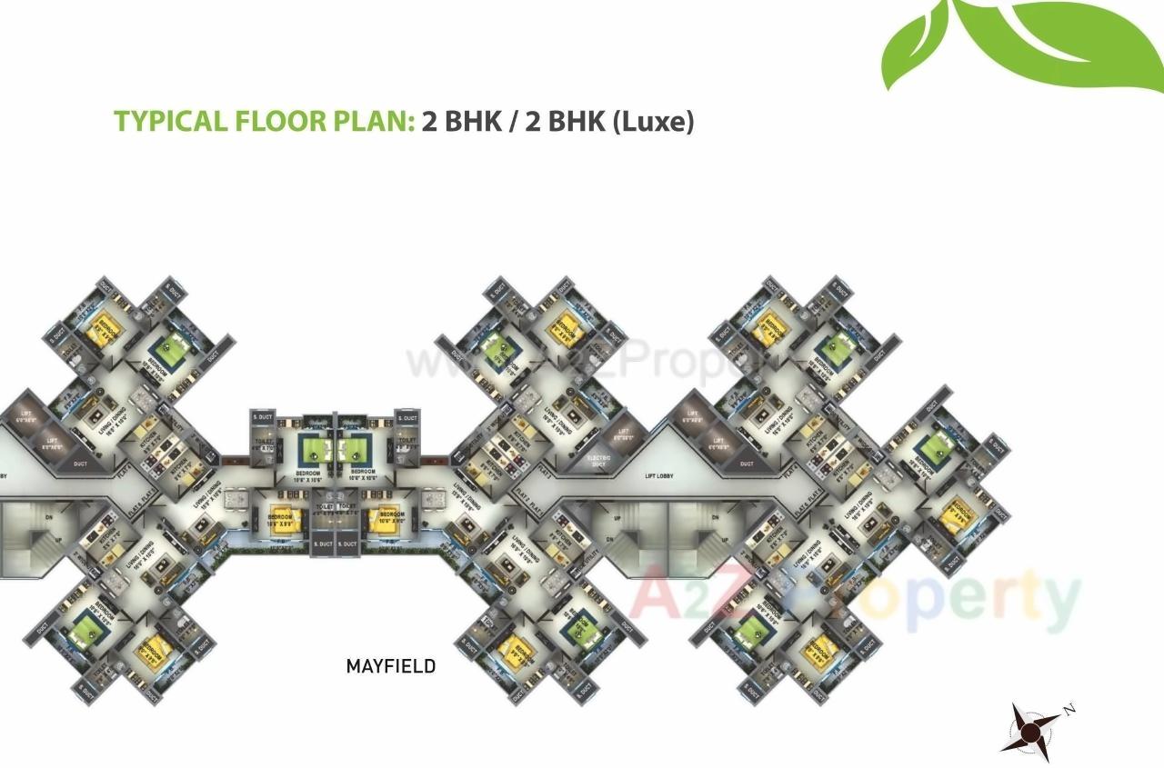 Layout of real estate project Bharat Ecovistas located at Thane-m-corp, Thane, Maharashtra