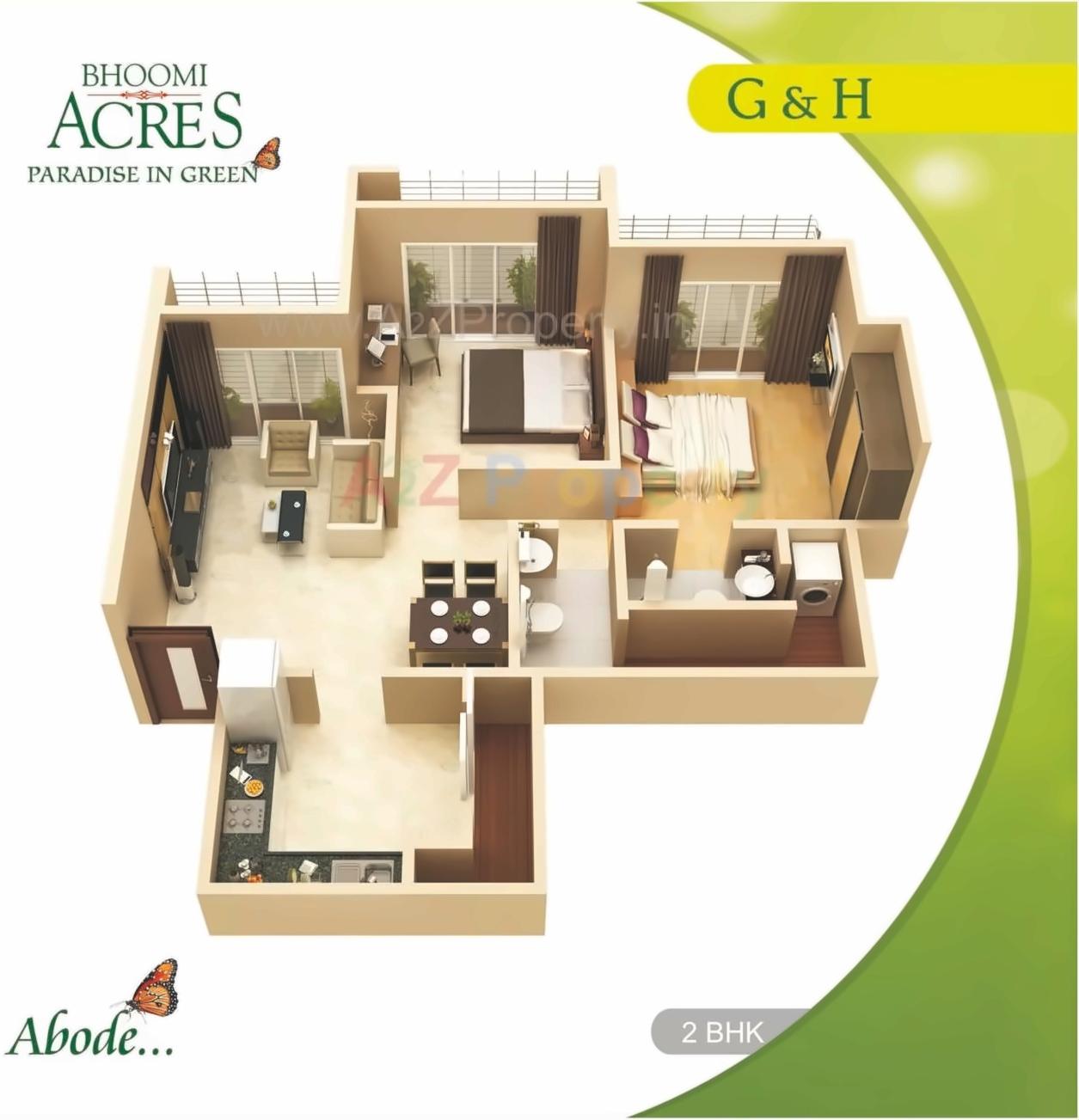 Layout of real estate project Bhoomi Acres M located at Thane-m-corp, Thane, Maharashtra