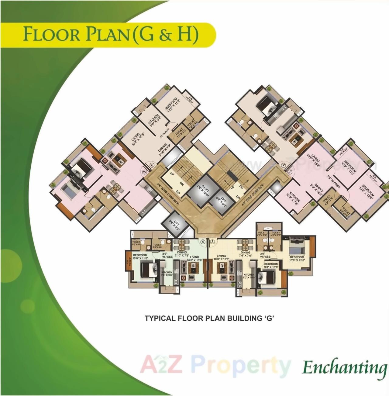 Layout of real estate project Bhoomi Acres M located at Thane-m-corp, Thane, Maharashtra