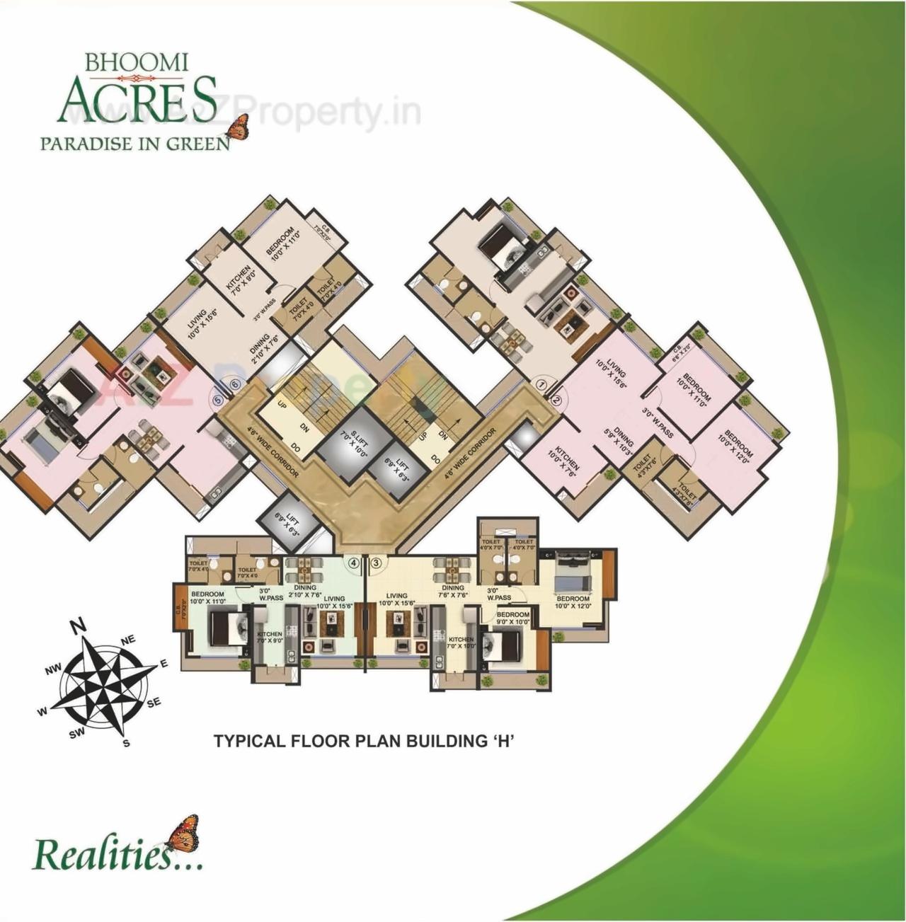 Layout of real estate project Bhoomi Acres M located at Thane-m-corp, Thane, Maharashtra