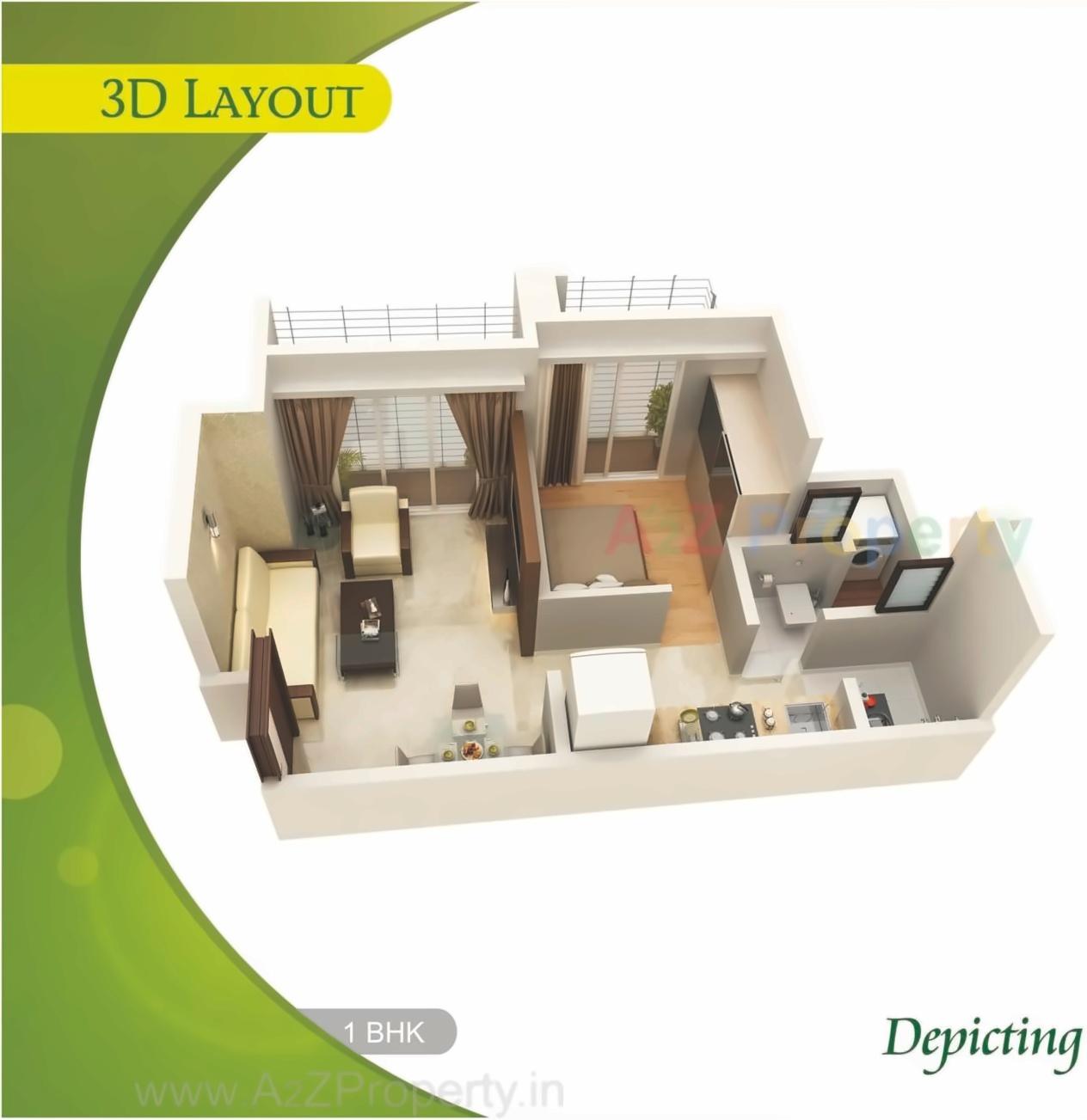 Layout of real estate project Bhoomi Acres M located at Thane-m-corp, Thane, Maharashtra