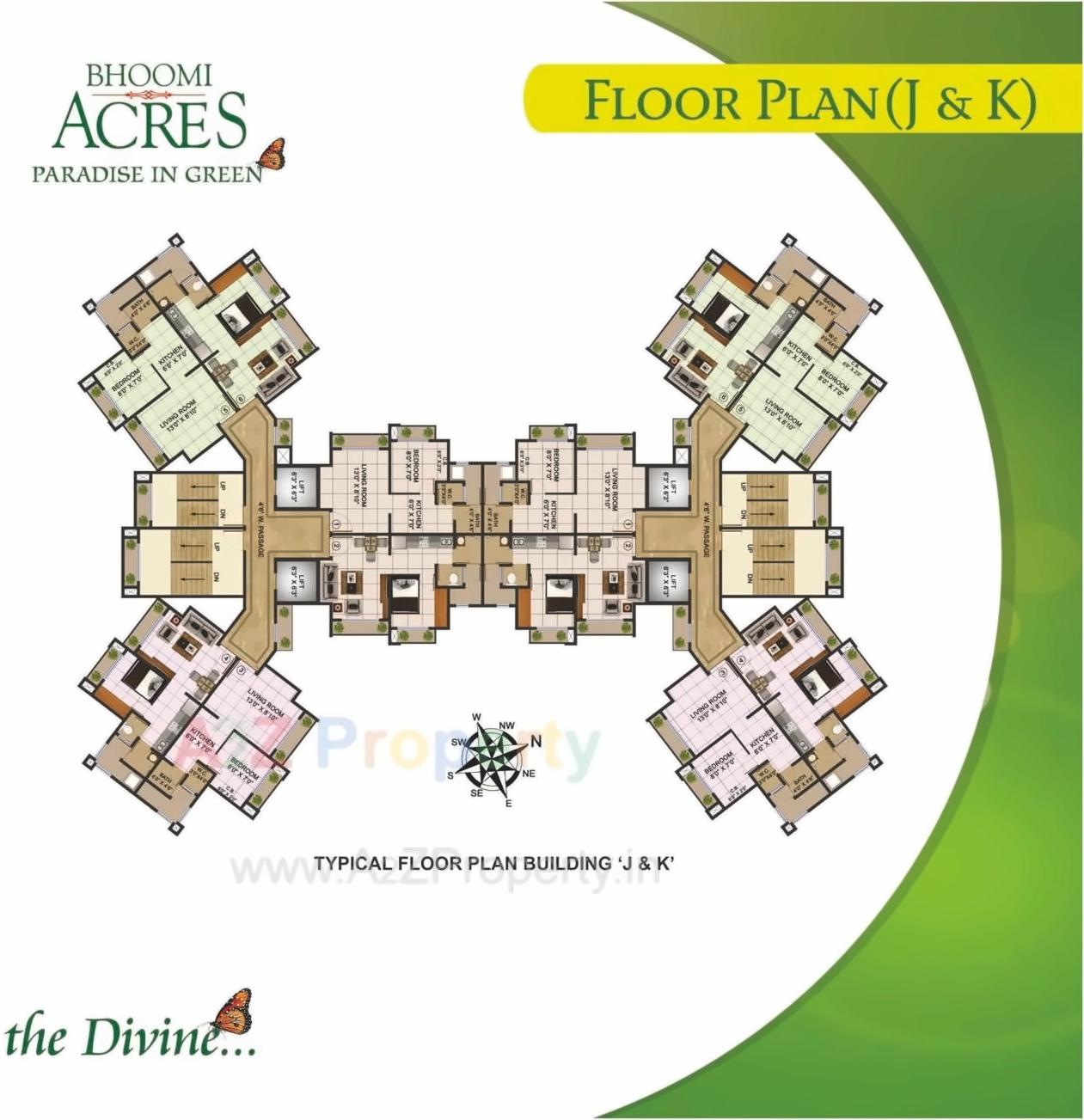 Layout of real estate project Bhoomi Acres M located at Thane-m-corp, Thane, Maharashtra