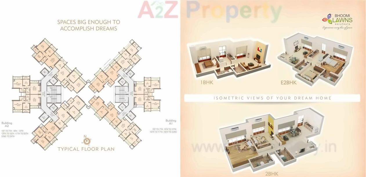 Layout of real estate project Bhoomi Lawns , located at Thane-m-corp, Thane, Maharashtra