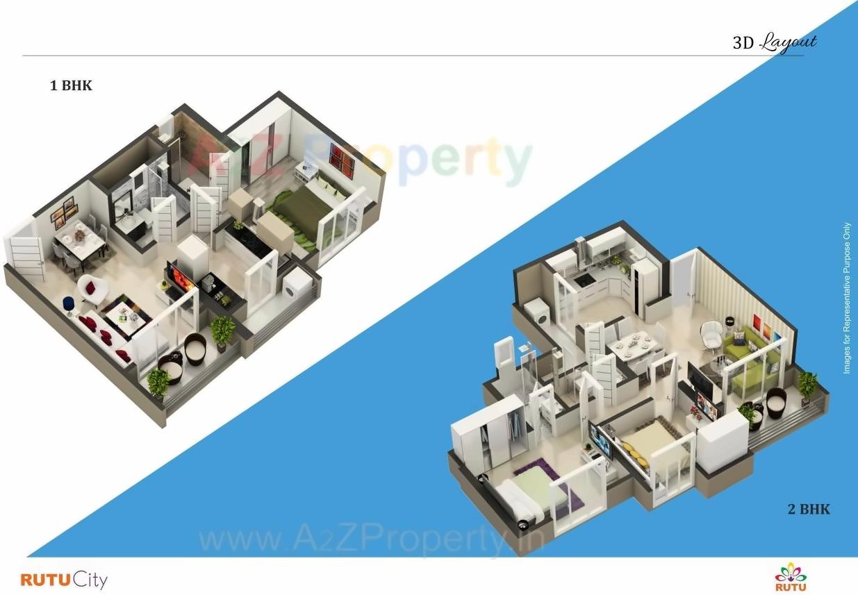 Layout of real estate project A, Richmond Of Rutu City Complex located at Thane-m-corp, Thane, Maharashtra