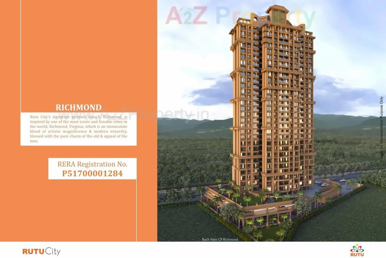 3D Elevation of real estate project A, Richmond Of Rutu City Complex located at Thane-m-corp, Thane, Maharashtra