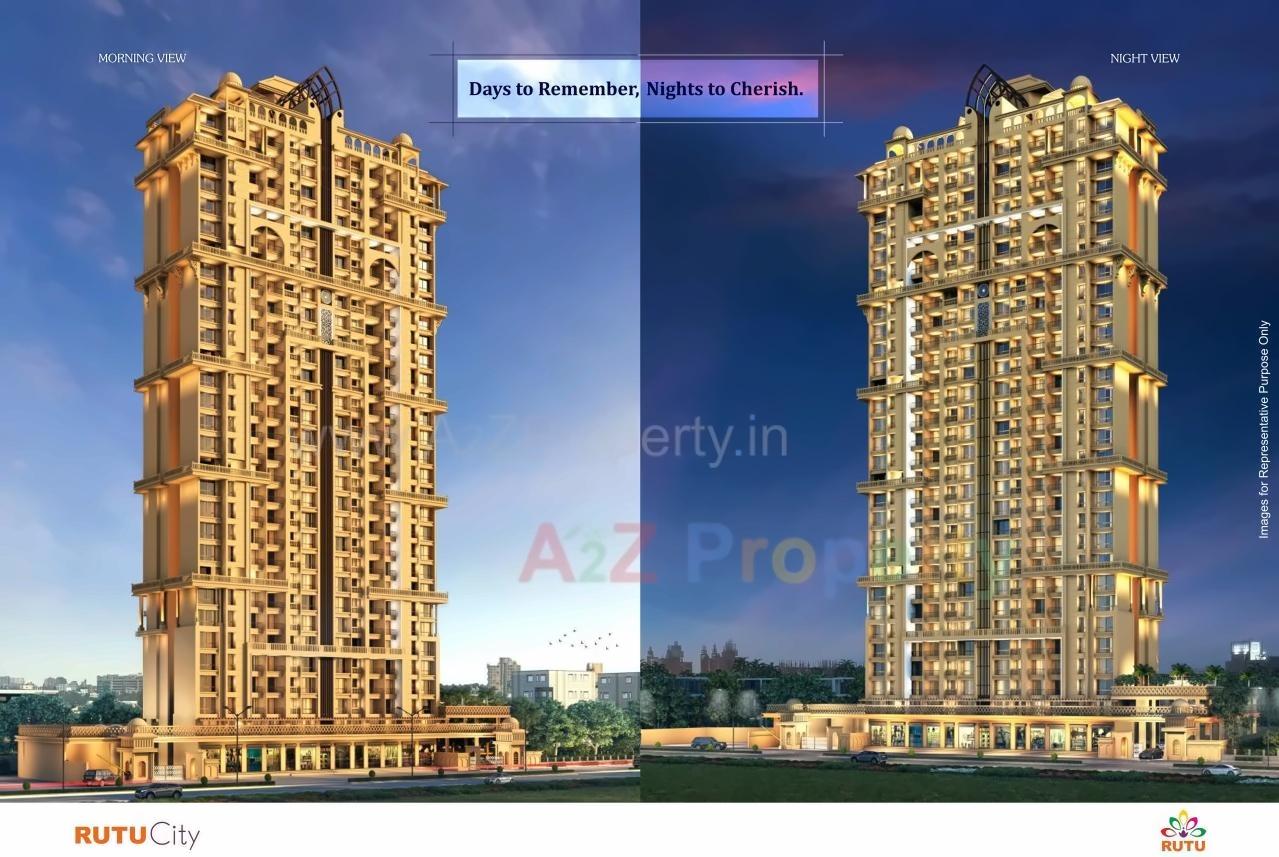 3D Elevation of real estate project A, Richmond Of Rutu City Complex located at Thane-m-corp, Thane, Maharashtra
