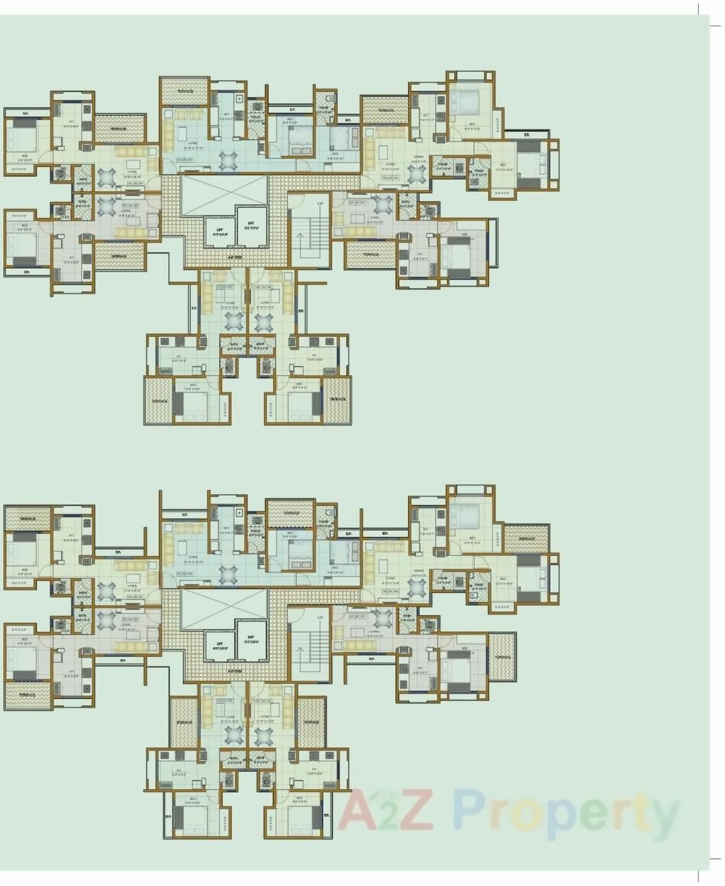 Layout of real estate project Charms Paradise located at Titwala, Thane, Maharashtra