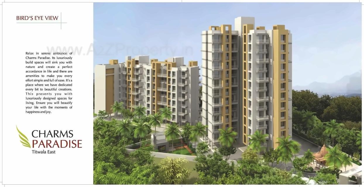 3D Elevation of real estate project Charms Paradise located at Titwala, Thane, Maharashtra