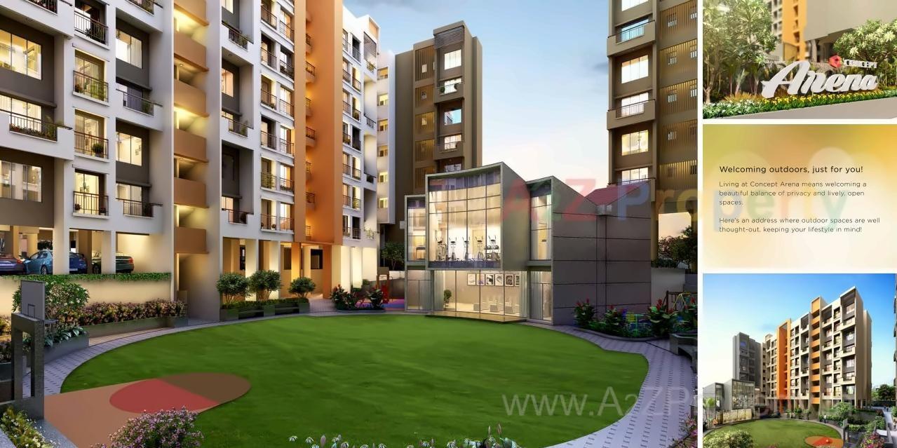 3D Elevation of real estate project Concept Arena located at Ambarnathm-cl, Thane, Maharashtra