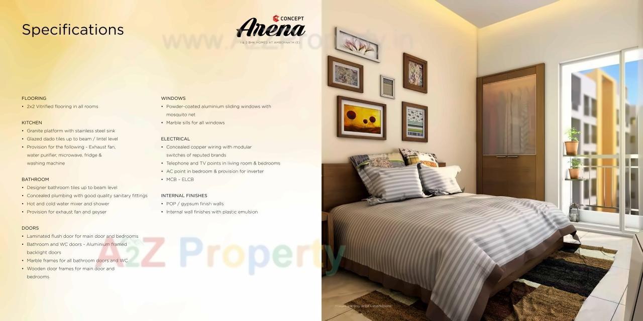 3D Elevation of real estate project Concept Arena located at Ambarnathm-cl, Thane, Maharashtra