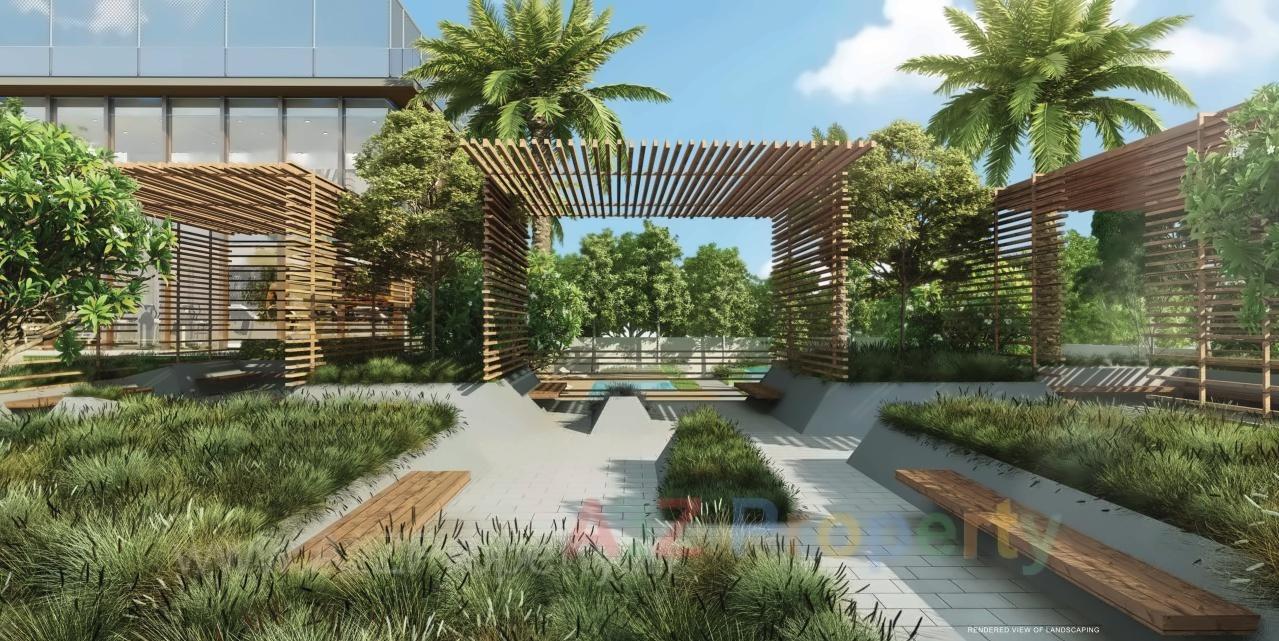 3D Elevation of real estate project Courtyard   Onyx located at Thane-m-corp, Thane, Maharashtra