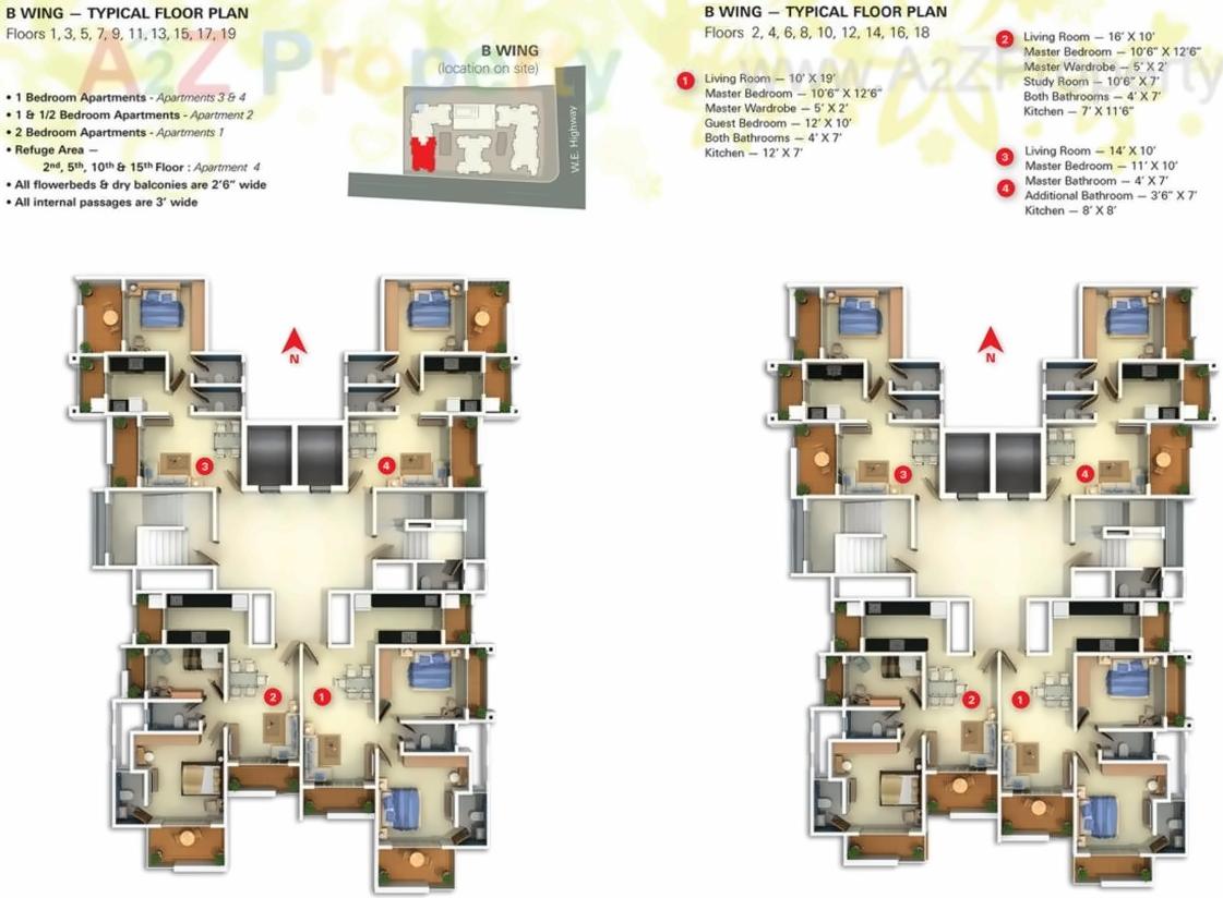 Layout of real estate project Darvesh Horizon located at Mirabhayandar-m-corp, Thane, Maharashtra