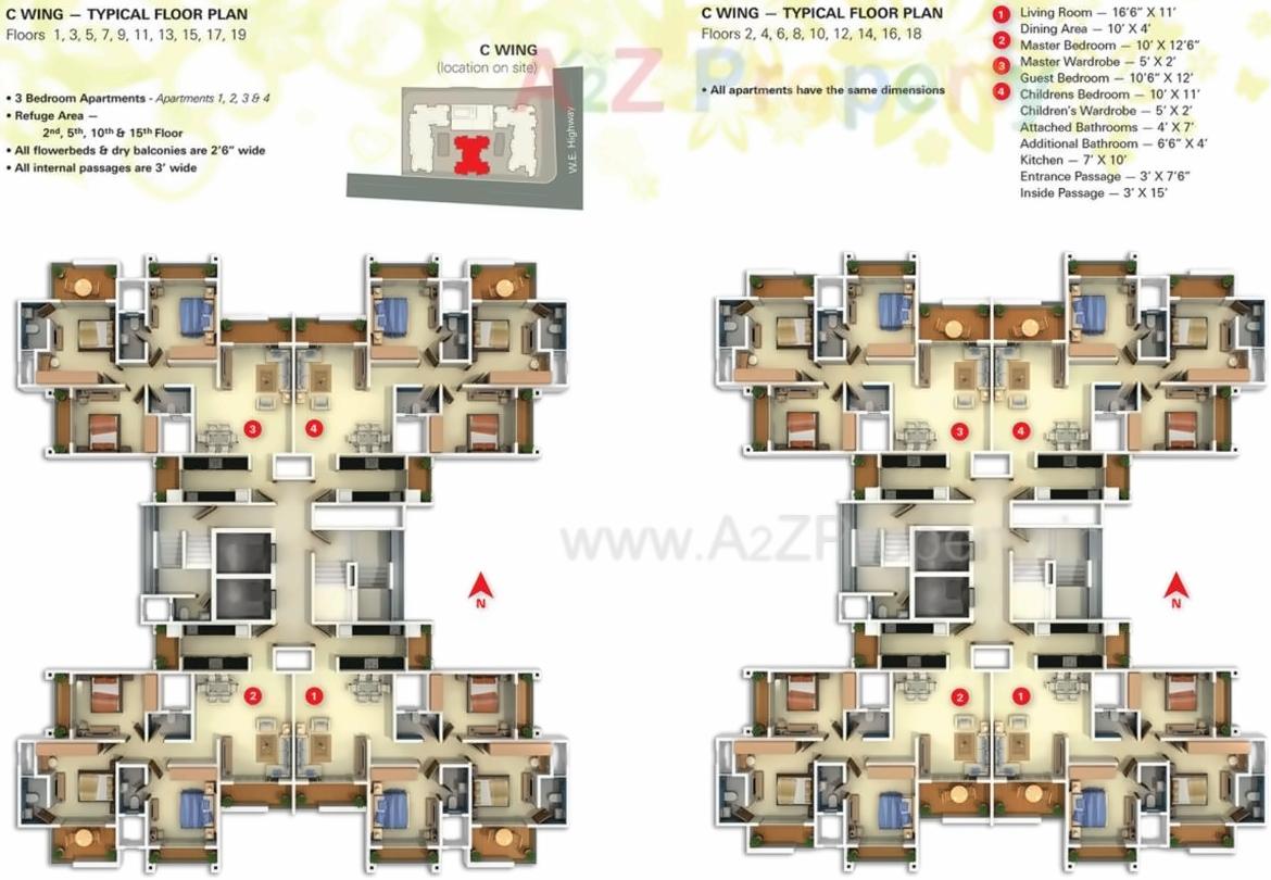 Layout of real estate project Darvesh Horizon located at Mirabhayandar-m-corp, Thane, Maharashtra