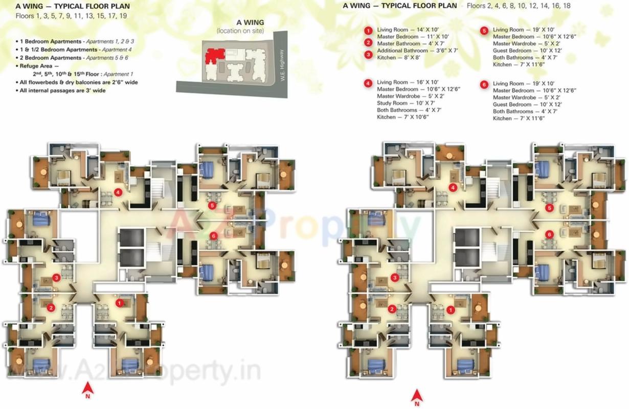 Layout of real estate project Darvesh Horizon located at Mirabhayandar-m-corp, Thane, Maharashtra