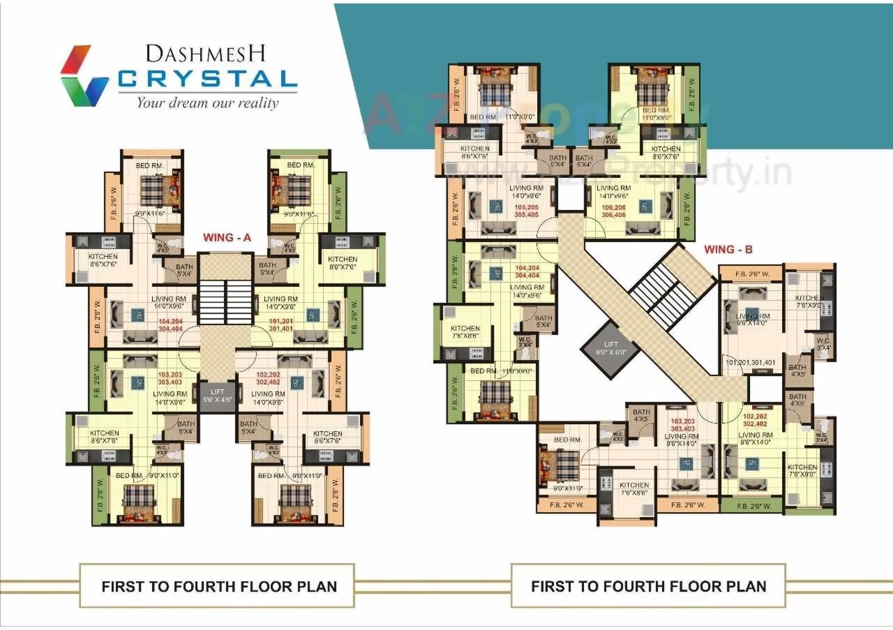 Layout of real estate project Dashmesh Crystal located at Badlapur-m-cl, Thane, Maharashtra