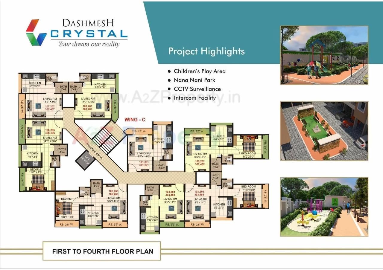 Layout of real estate project Dashmesh Crystal located at Badlapur-m-cl, Thane, Maharashtra