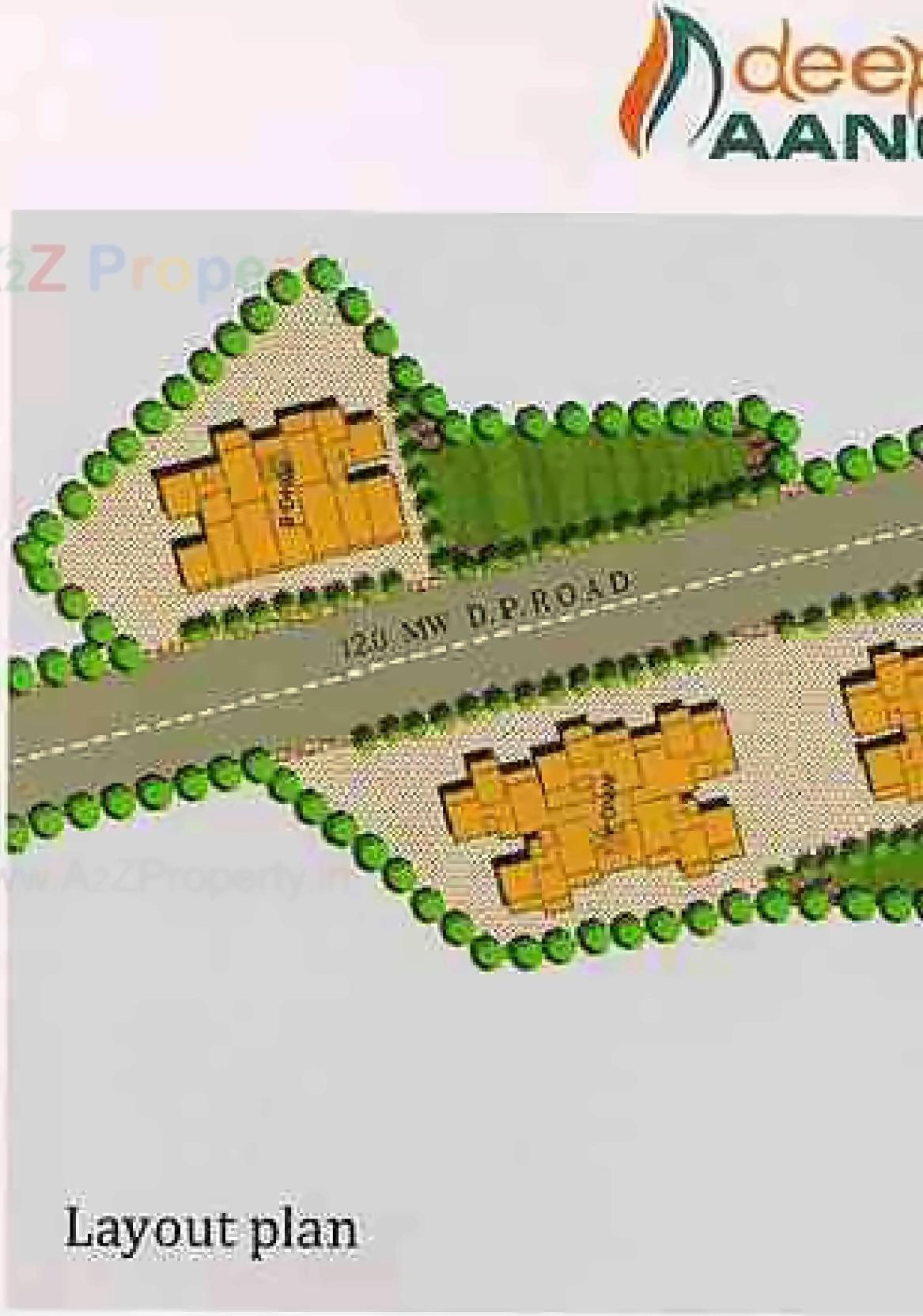 Layout of real estate project Deep Aangan located at Badlapur-m-cl, Thane, Maharashtra