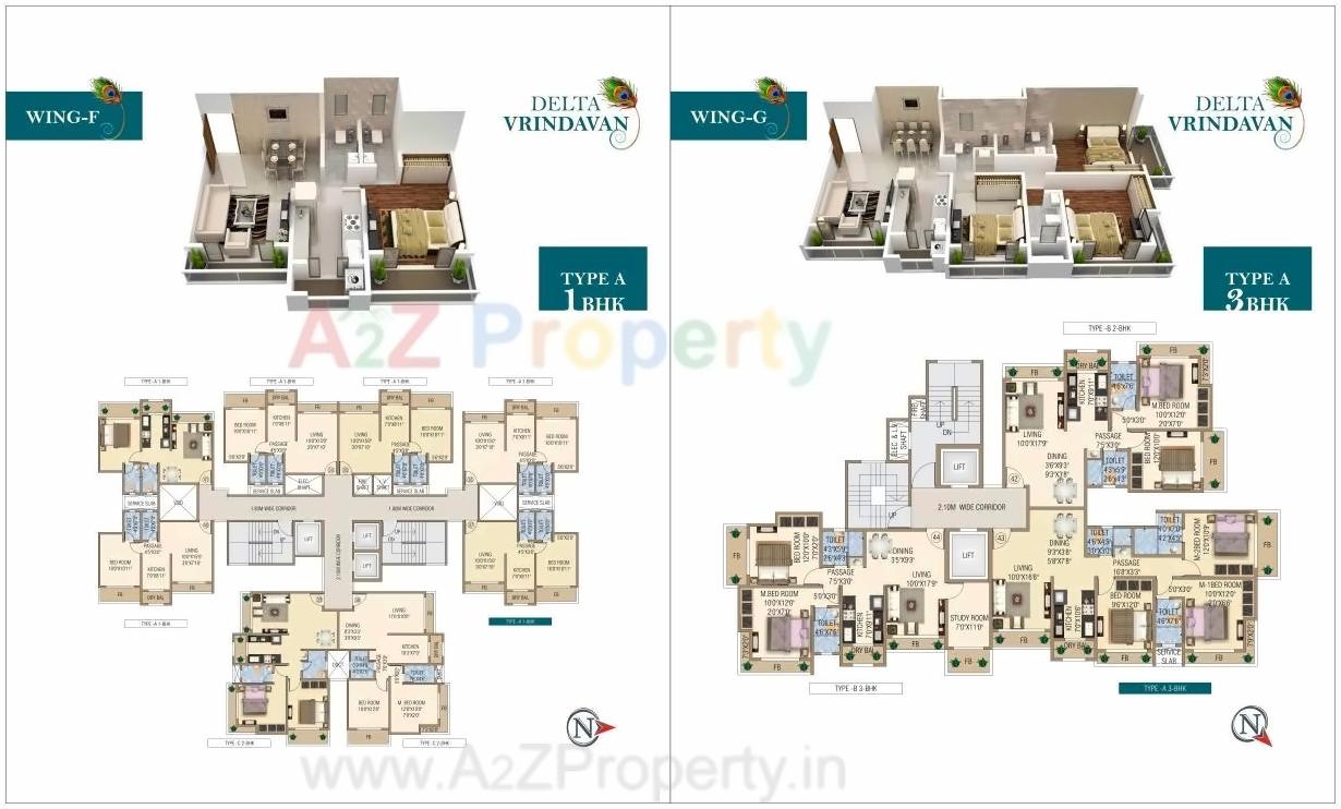 Layout of real estate project Delta Vrindavan located at Mirabhayandar-m-corp, Thane, Maharashtra