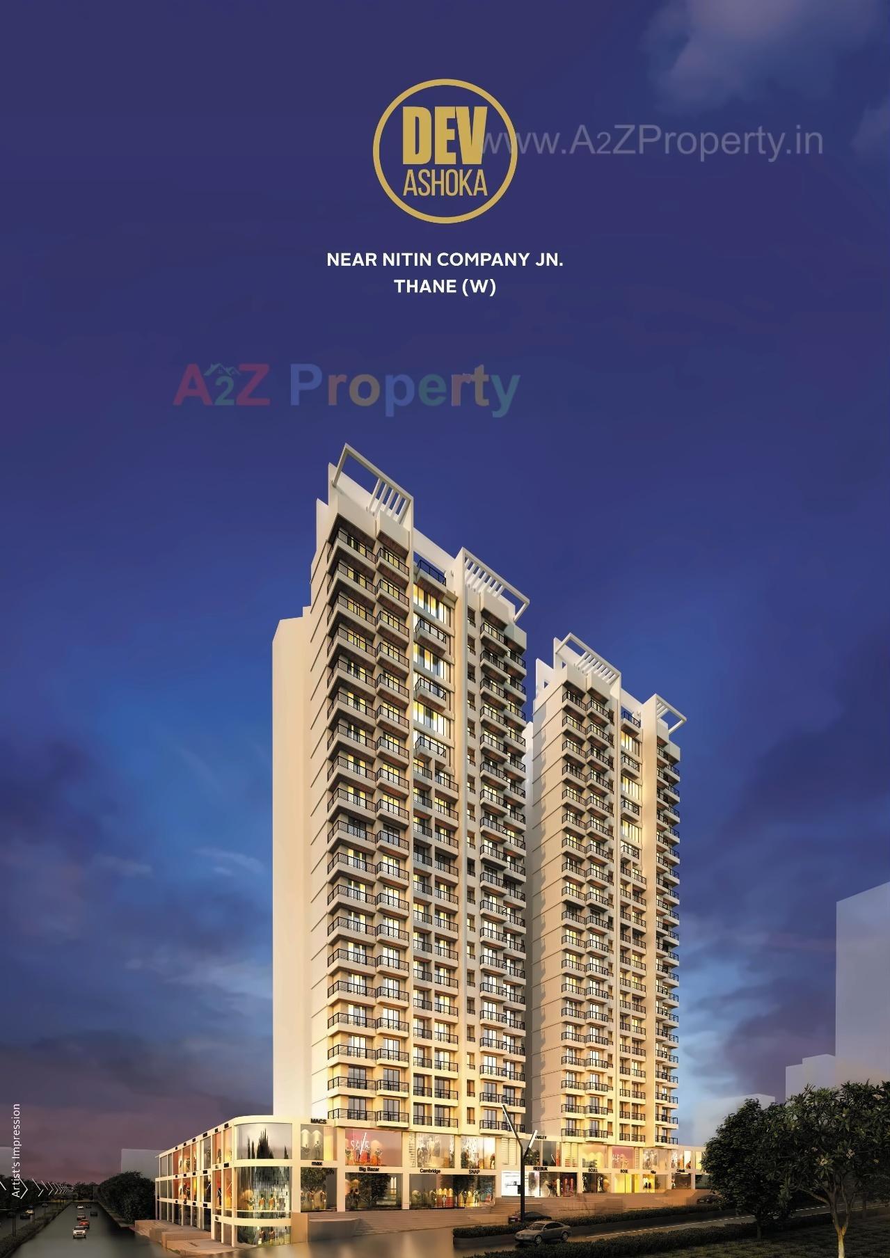 3D Elevation of real estate project Dev Ashoka located at Thane-m-corp, Thane, Maharashtra