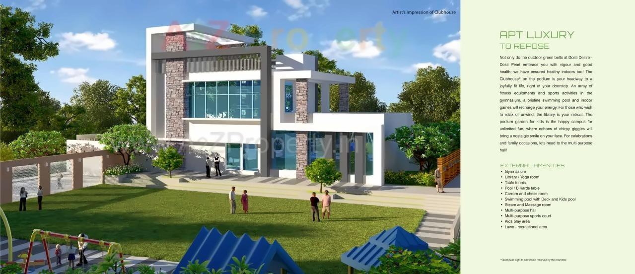 3D Elevation of real estate project Dosti Desire Dosti Joy located at Thane-m-corp, Thane, Maharashtra