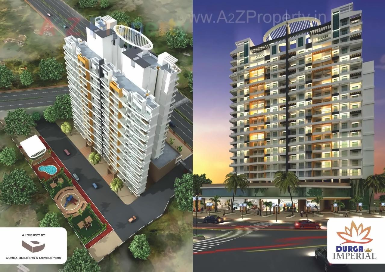 3D Elevation of real estate project Durga Imperial located at Pisavali, Thane, Maharashtra