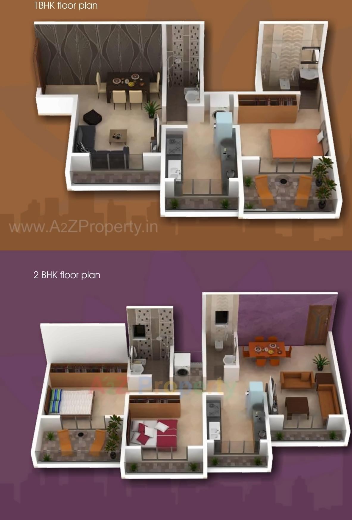 Layout of real estate project Durga Imperial located at Pisavali, Thane, Maharashtra