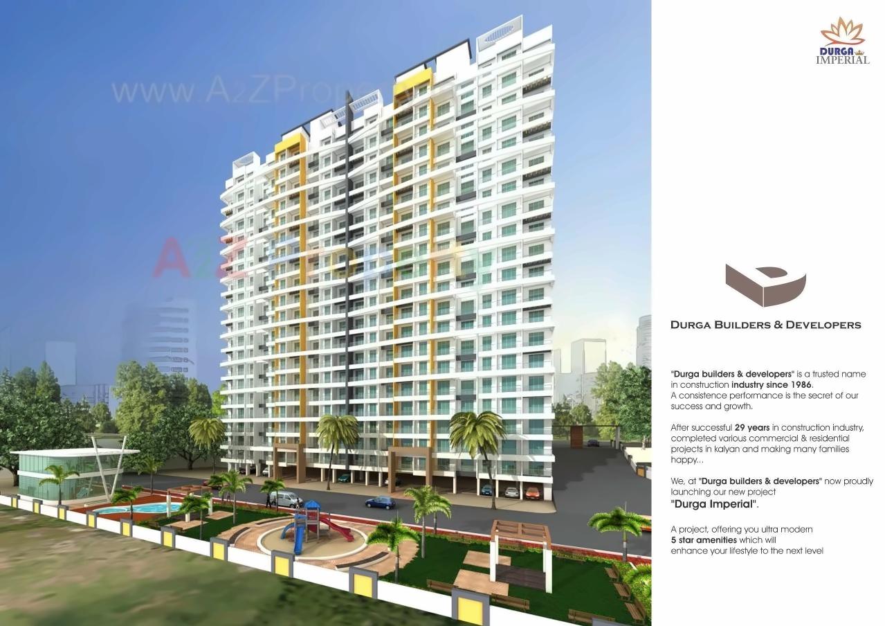 3D Elevation of real estate project Durga Imperial located at Pisavali, Thane, Maharashtra