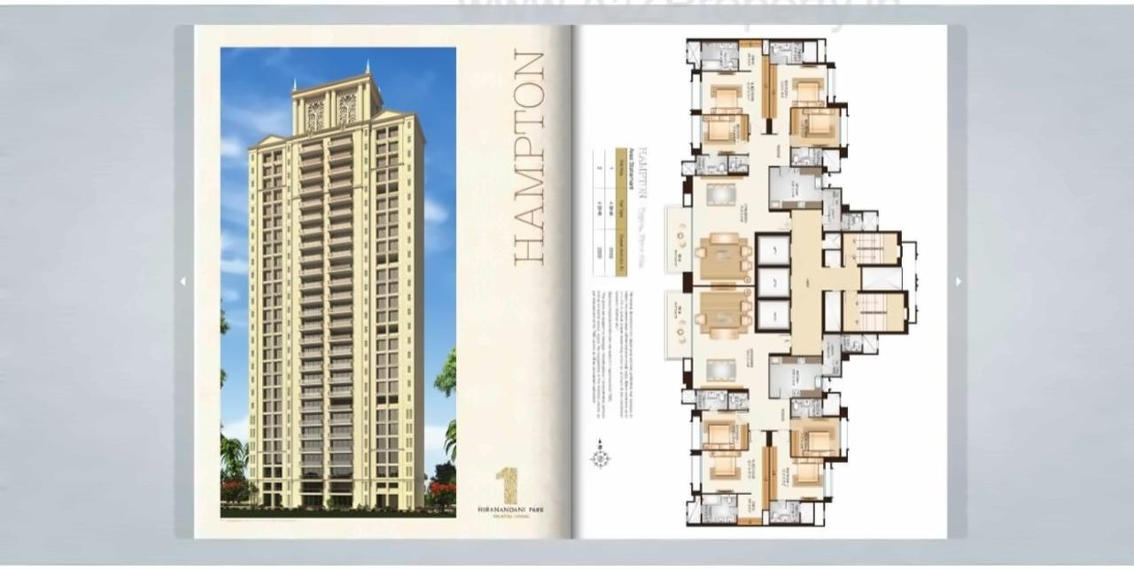 Layout of real estate project Eagleton located at Thane-m-corp, Thane, Maharashtra