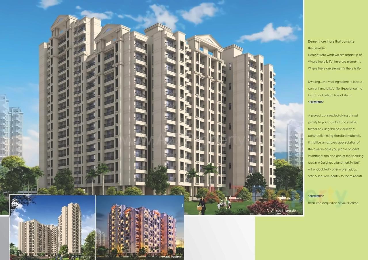 3D Elevation of real estate project Elements located at Thane-m-corp, Thane, Maharashtra