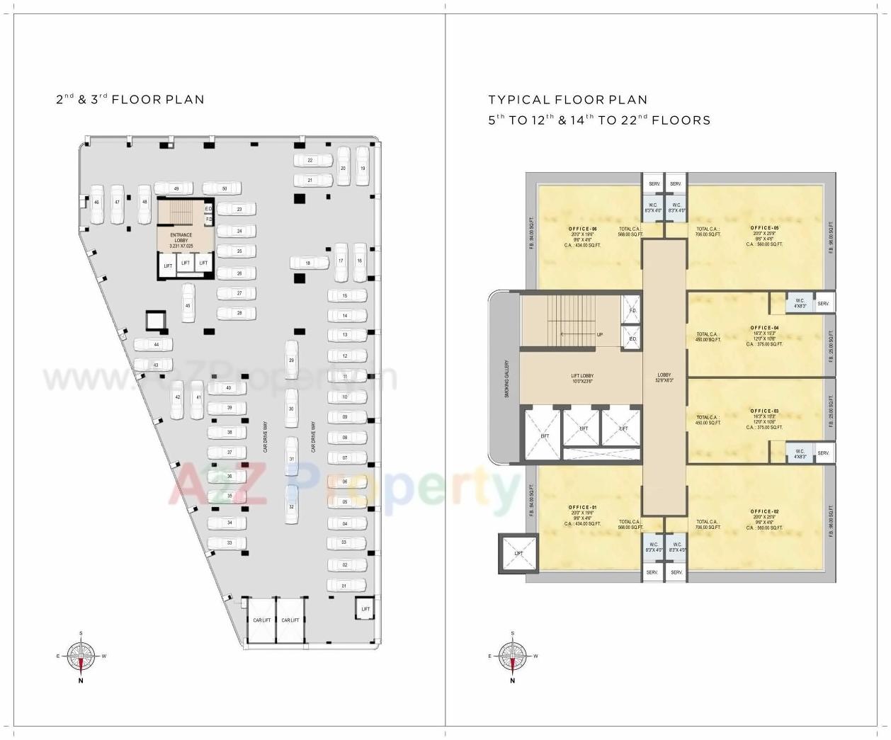 Layout of real estate project Fairmount located at Navi-mumbai-m-corp, Thane, Maharashtra