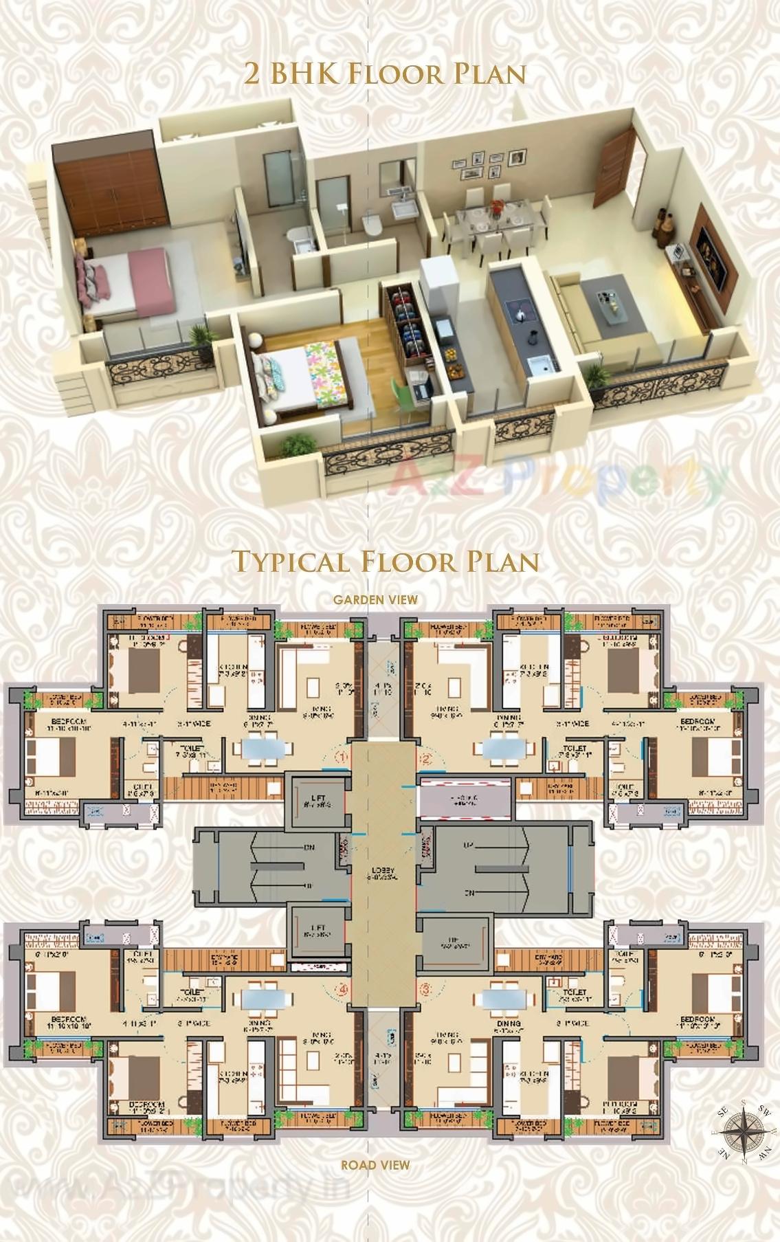 Layout of real estate project Florence located at Thane-m-corp, Thane, Maharashtra