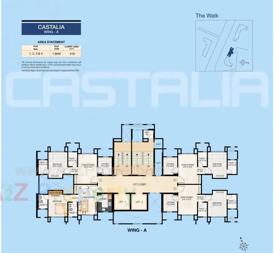 Layout of real estate project Fortuna located at Thane-m-corp, Thane, Maharashtra