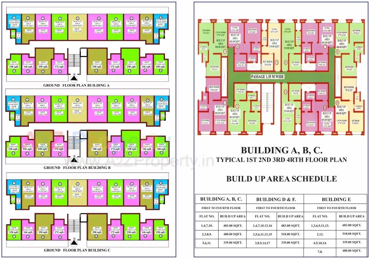 Layout of real estate project Galaxy Tech Park located at Anjur, Thane, Maharashtra