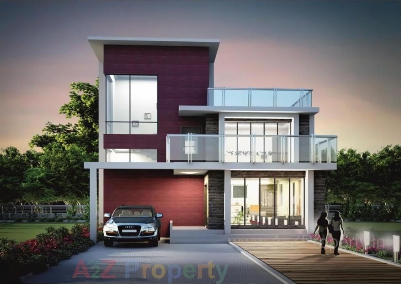 3D Elevation of real estate project Ginger Hills located at Kharade, Thane, Maharashtra