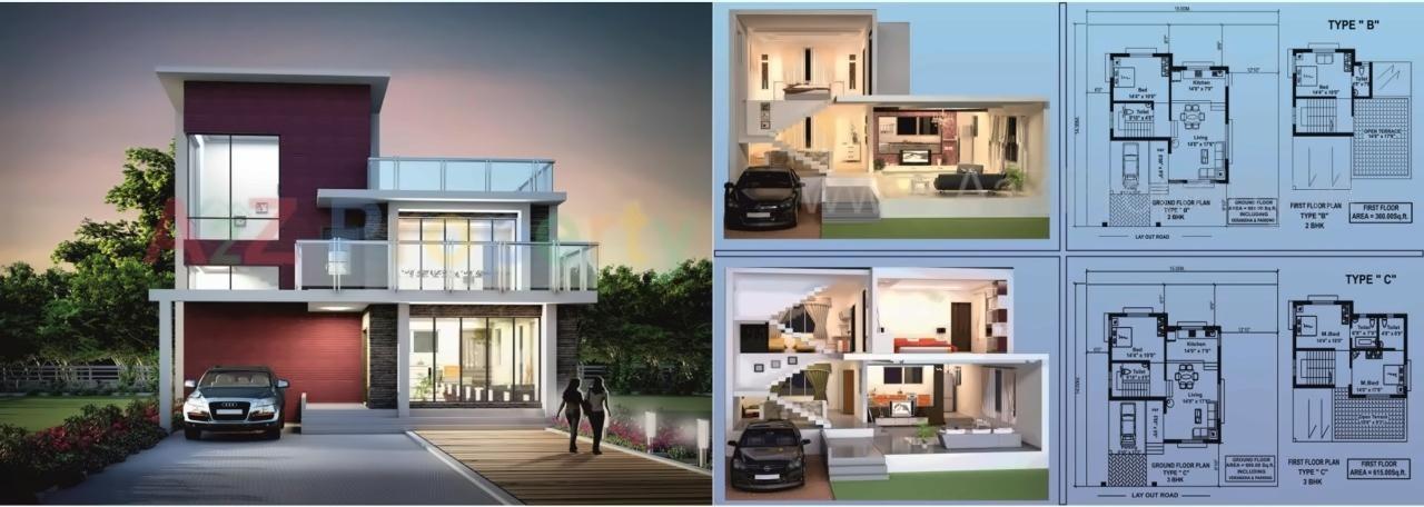 Layout of real estate project Ginger Hills located at Kharade, Thane, Maharashtra