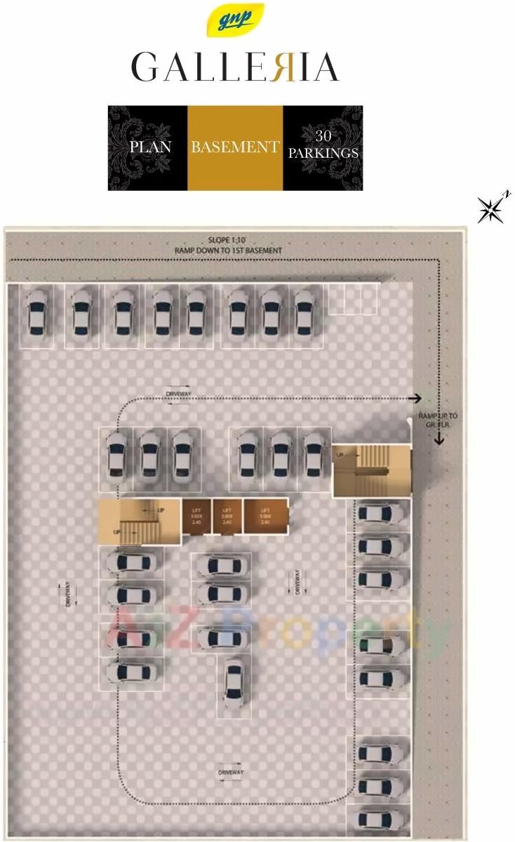 Layout of real estate project Gnp Galleria located at Dombivli, Thane, Maharashtra