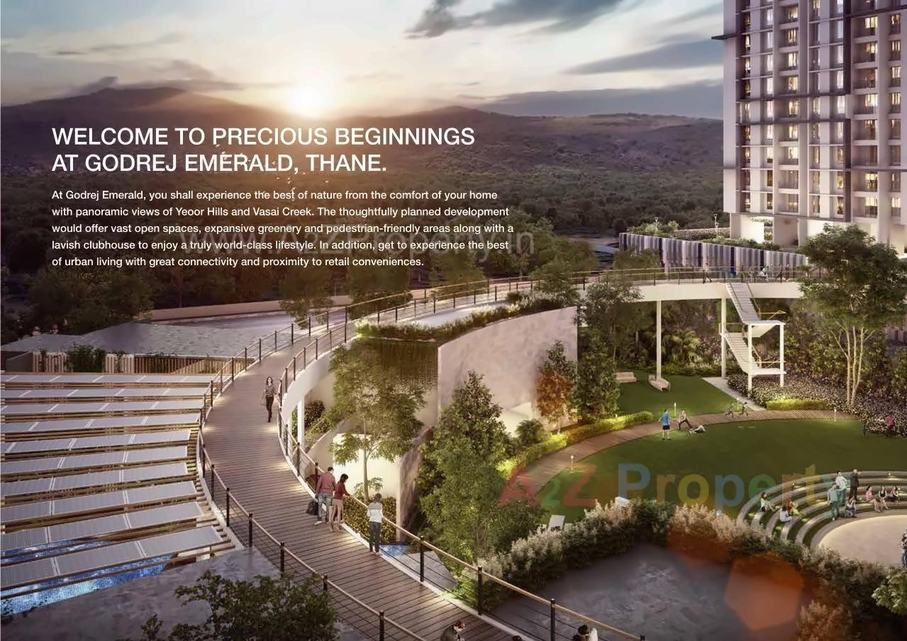 3D Elevation of real estate project Godrej Emerald Thane located at Thane-m-corp, Thane, Maharashtra