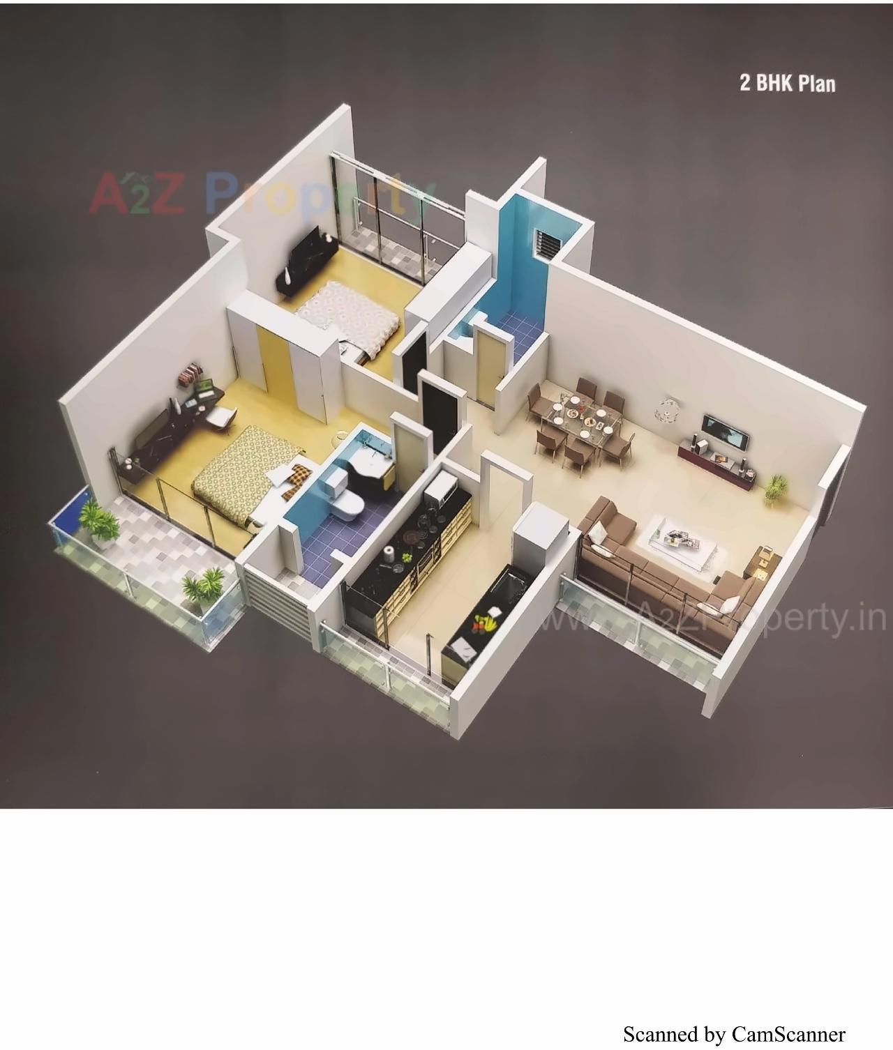 Layout of real estate project Gopal Krishna located at Navi-mumbai-m-corp, Thane, Maharashtra