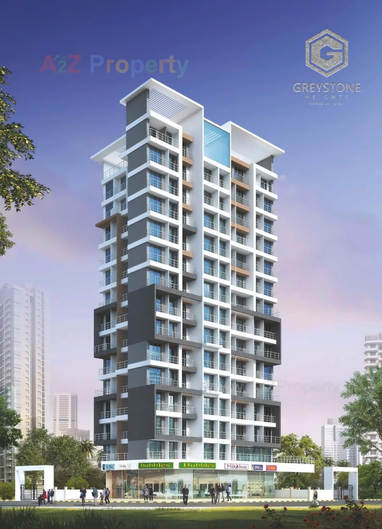3D Elevation of real estate project Grey Stone Heights located at Navi-mumbai-m-corp, Thane, Maharashtra