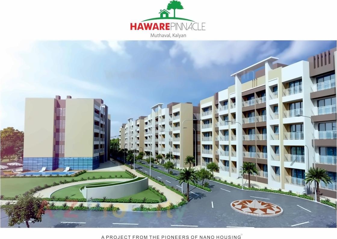 3D Elevation of real estate project Haware Pinnacle located at Muthaval, Thane, Maharashtra