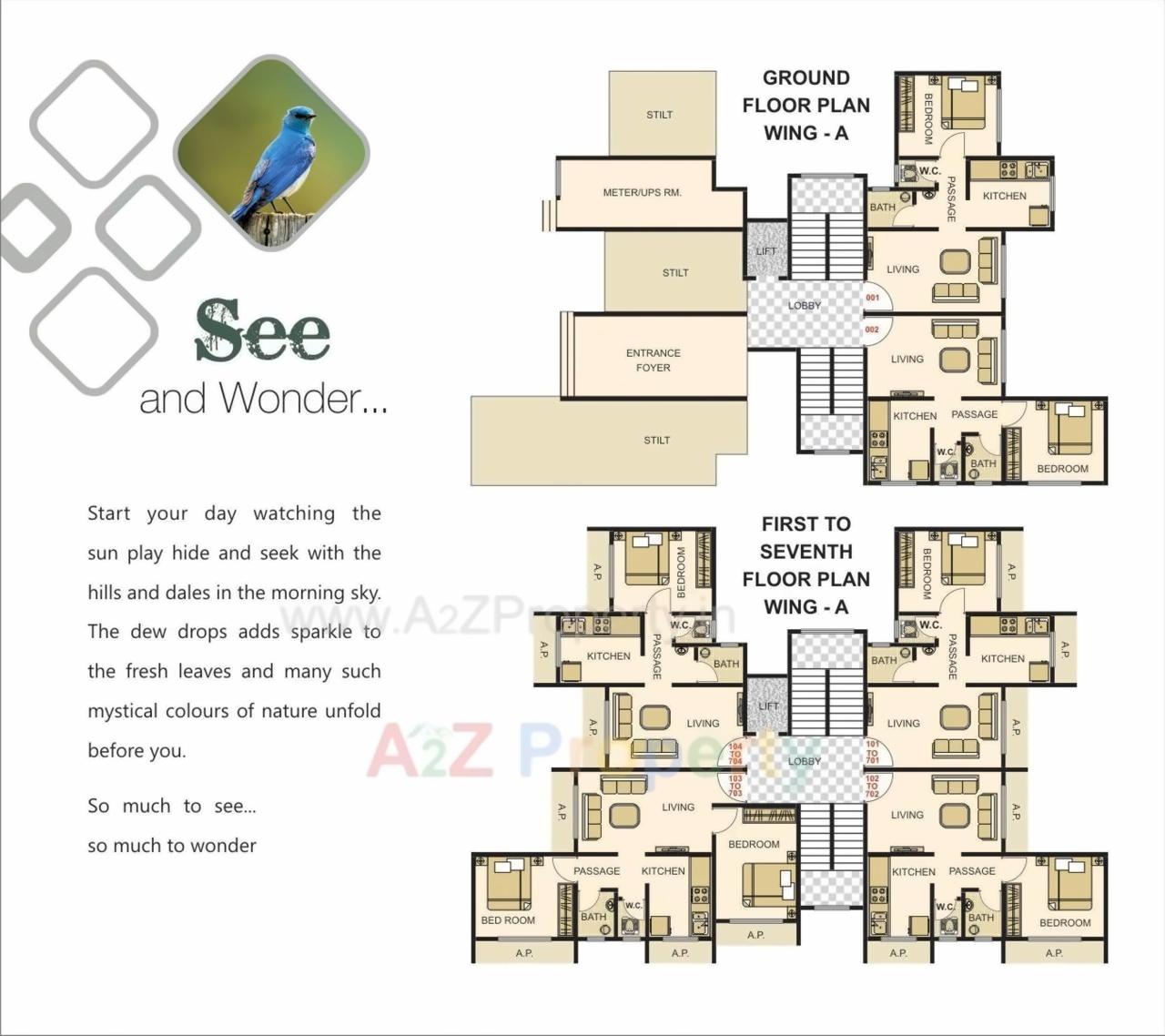 Layout of real estate project Heramb Park located at Badlapur-m-cl, Thane, Maharashtra