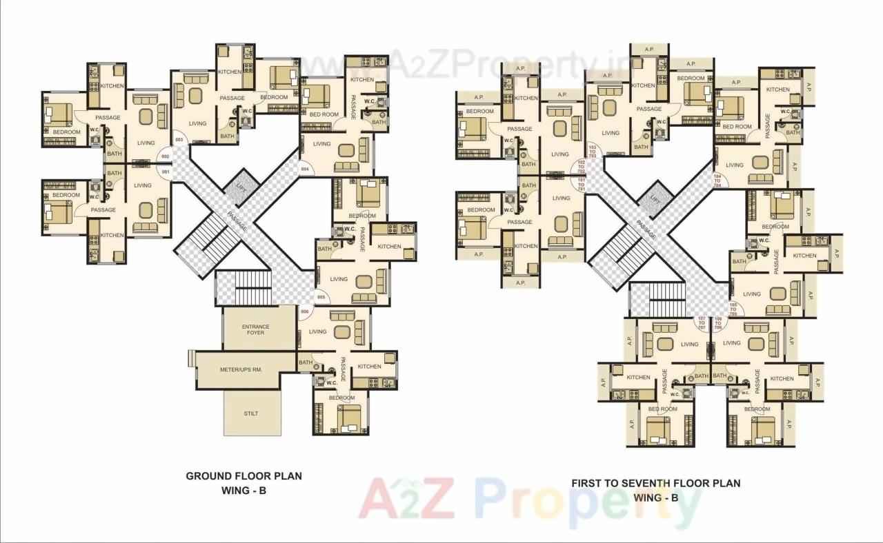 Layout of real estate project Heramb Park located at Badlapur-m-cl, Thane, Maharashtra