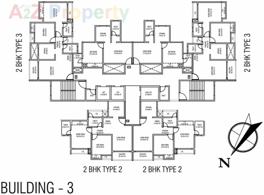 Layout of real estate project Highland Park   K25 located at Thane-m-corp, Thane, Maharashtra