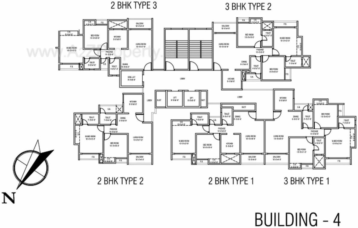 Layout of real estate project Highland Park   K25 located at Thane-m-corp, Thane, Maharashtra