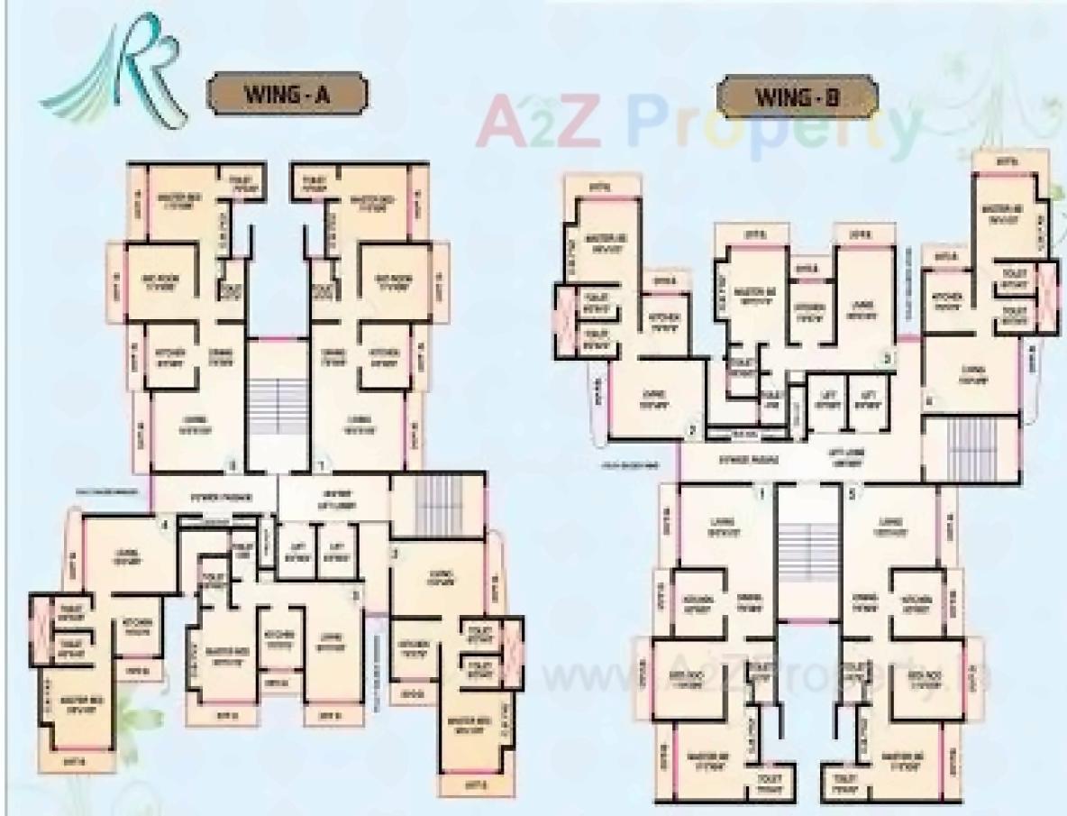Layout of real estate project Hill Galaxy located at Thane-m-corp, Thane, Maharashtra