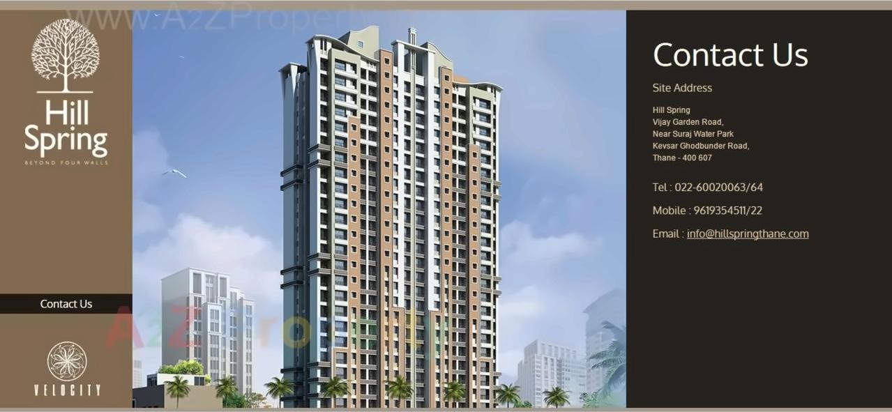 3D Elevation of real estate project Hill Spring located at Thane, Thane, Maharashtra